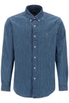 Polo Ralph Lauren Denim Sport Shirt In Blue