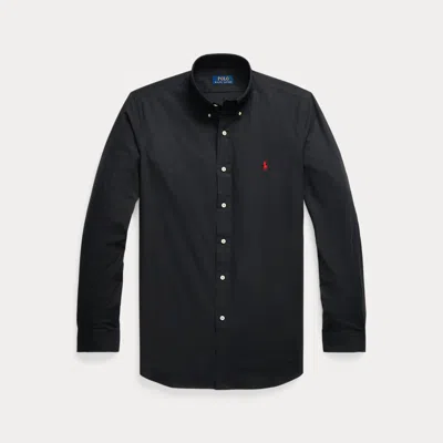 Polo Ralph Lauren Custom Fit Stretch Poplin Shirt In Black
