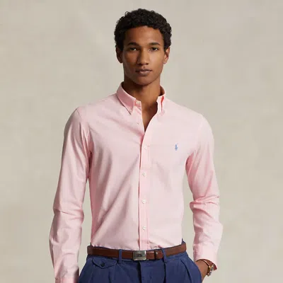 Polo Ralph Lauren Custom Fit Stretch Poplin Shirt In Pink