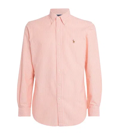 Polo Ralph Lauren Custom Fit Stripe Oxford Shirt In Multi
