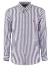 POLO RALPH LAUREN POLO RALPH LAUREN CUSTOM FIT STRIPED LINEN SHIRT