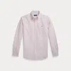 Polo Ralph Lauren Custom Fit Striped Oxford Shirt In Red