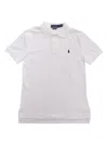 Polo Ralph Lauren Custom Slim Fit Stretch Mesh Polo Shirt In Bianco