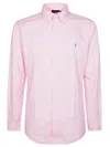 Polo Ralph Lauren Custom Fit Stretch Poplin Shirt Man Shirt Pink Size Xxl Cotton, Elastane