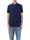 Polo Ralph Lauren Cotton Mesh Classic Fit Polo Shirt In Blue