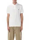 Polo Ralph Lauren Fitted White Polo Shirt With Embroidered Logo In White