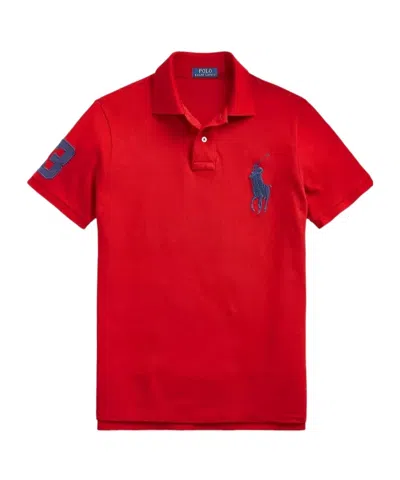 POLO RALPH LAUREN CUSTOM SLIM FIT BIG PONY MESH POLO