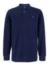 Polo Ralph Lauren Long Sleeve Knit Polo In Black