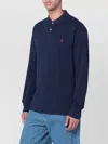 Polo Ralph Lauren Blue Cotton Polo Custom Slim-fit In Blue