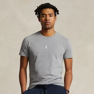 Polo Ralph Lauren Custom Slim Fit Crewneck T-shirt In Grey