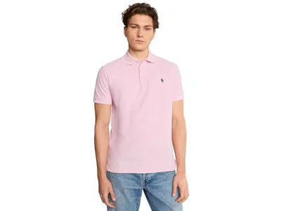 Polo Ralph Lauren Custom Slim Fit Honeycomb-mesh Polo In Pink