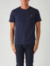 Polo Ralph Lauren Custom Slim-fit In Pima Cotton T-shirt In Blue
