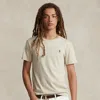 Polo Ralph Lauren Custom Slim Fit Jersey Crewneck T-shirt In Grey