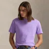 Polo Ralph Lauren Custom Slim Fit Jersey Crewneck T-shirt In Light Lilac