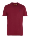 Polo Ralph Lauren Custom Slim Fit Jersey Crewneck T-shirt Man T-shirt Burgundy Size L Cotton In Red