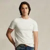 Polo Ralph Lauren Custom Slim Fit Jersey Crewneck T-shirt In Natural