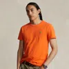 Polo Ralph Lauren Custom Slim Fit Jersey Crewneck T-shirt In Orange