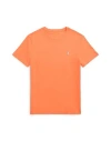 Polo Ralph Lauren Custom Slim Fit Jersey Crewneck T-shirt Man T-shirt Orange Size M Cotton