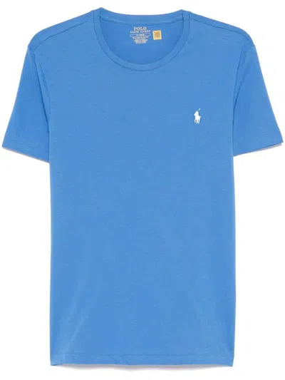 Polo Ralph Lauren Custom Slim Fit Jersey T-shirt Clothing In Blue