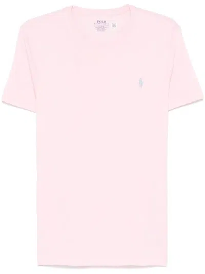 Polo Ralph Lauren Custom Slim Fit Jersey T-shirt In Pink