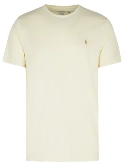 Polo Ralph Lauren Custom Slim Fit Jersey T-shirt In White