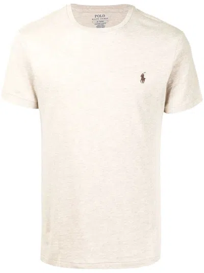 Polo Ralph Lauren T-shirt In Jersey Custom Slim Fit In Grey