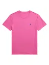 Polo Ralph Lauren Custom Slim Fit Jersey T-shirt Clothing In Pink & Purple