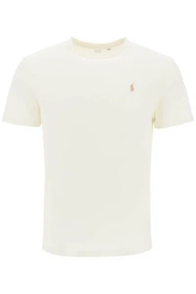 Polo Ralph Lauren Custom Slim Fit Jersey T Shirt In White