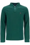 Polo Ralph Lauren Custom Slim Fit Long Sleeve Polo Shirt In Green