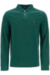Polo Ralph Lauren Custom Slim Fit Long Sleeve Polo Shirt In Green