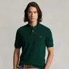 Polo Ralph Lauren Custom Slim Fit Mesh Polo In Drk Grn Ht