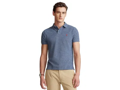 Polo Ralph Lauren Custom Slim Fit Mesh Polo In Blue