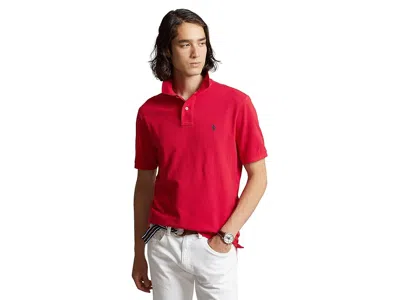 Polo Ralph Lauren Custom Slim Fit Mesh Polo In Red
