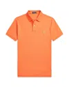 Polo Ralph Lauren Custom Slim Fit Mesh Polo Shirt In Orange