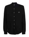 Polo Ralph Lauren Black Shirt With Button-down Collar And Pony Embroidery On The Front In Black