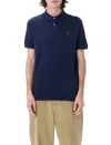 Polo Ralph Lauren Custom Slim Fit Polo Shirt In Newport Navy