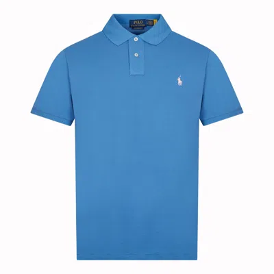 Polo Ralph Lauren Custom Slim Fit Polo Shirt In Blue