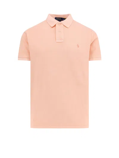 Polo Ralph Lauren Custom Slim Fit Polo Shirt In Orange