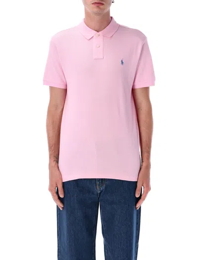 Polo Ralph Lauren Custom Slim Fit Polo Shirt In Pink