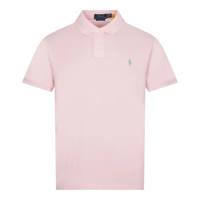 Polo Ralph Lauren Custom Slim Fit Polo Shirt In Pink