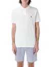 Polo Ralph Lauren Fitted White Polo Shirt With Embroidered Logo In White