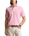 Polo Ralph Lauren Custom Slim Fit Printed Mesh Polo Shirt In Pink