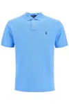 Polo Ralph Lauren Custom Slim Fit Short Sleeve Polo Shirt In Light Blue