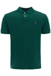 Polo Ralph Lauren Green T-shirt With Short Sleeves And Embroidered Logo In Cotton Man In Green