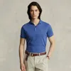 Polo Ralph Lauren Custom Slim Fit Soft Cotton Polo Shirt In Blue