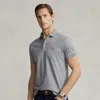 Polo Ralph Lauren Custom Slim Fit Soft Cotton Polo Shirt In Gray