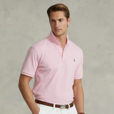 Polo Ralph Lauren Custom Slim Fit Soft Cotton Polo Shirt In Pink