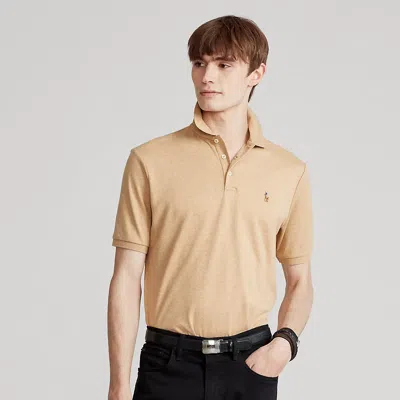 Polo Ralph Lauren Custom Slim Fit Soft Cotton Polo Shirt In Neutral