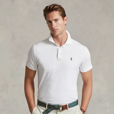 Polo Ralph Lauren Custom Slim Fit Soft Cotton Polo Shirt In Burgundy