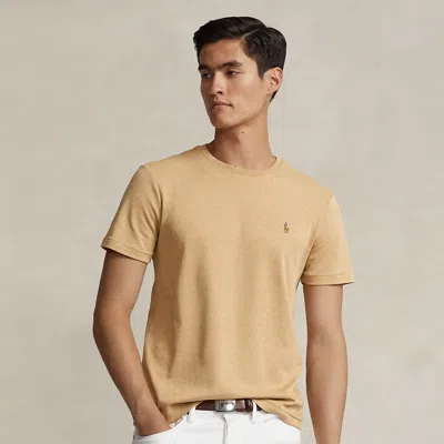 Polo Ralph Lauren Custom Slim Fit Soft Cotton T-shirt In Brown
